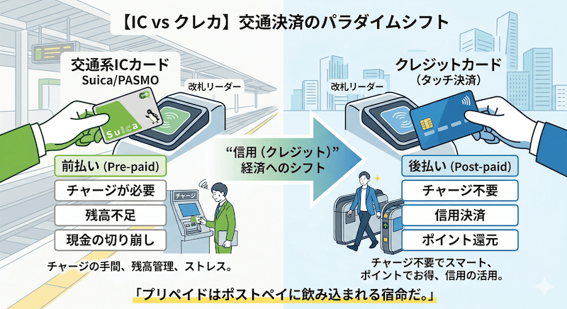 ICカードのクレカシフト